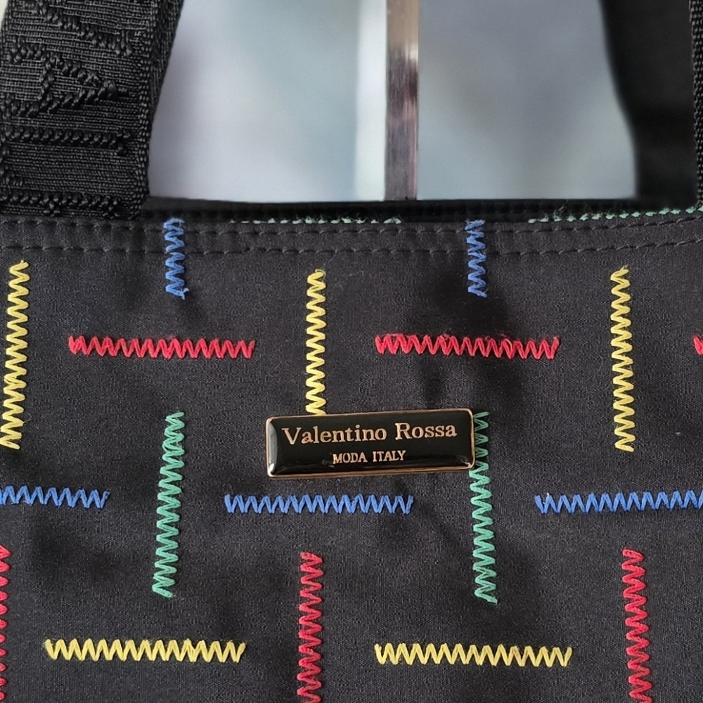 Valentino Rossa Nylon Triple Compartment Tote. NWOT - Picture 6 of 16